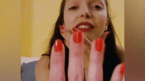 Hand fetish and spanking with Domina Ghalia