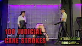 Masochist Training Sessions Part 16 - 100 Judicial Cane Strokes