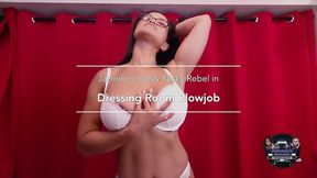 step mom blows me in the dressing room