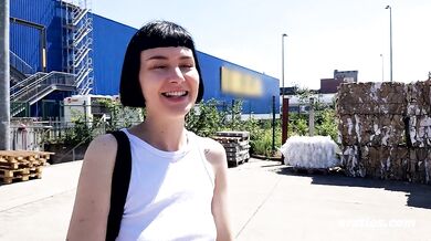 Ersties - Sexy Delfine Does Naughty Things Inside the Store