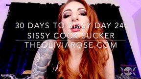 30 Days To Sissy Day 24: Sissy Cock Sucker (MP4 SD)