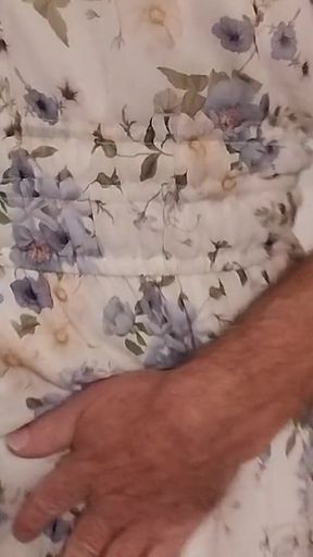 CD Strips to Sexy Sheer White Lingerie and Panties Before Masturbating