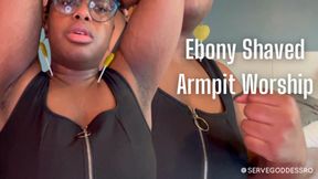 Ebony Shaved Armpit Worship - Royal Ro femdom pov