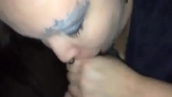 Swallowing black cum