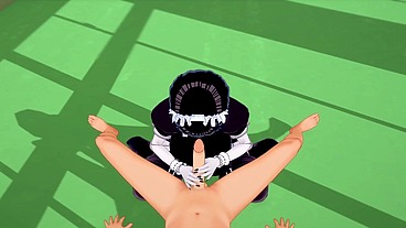 Maid Bot in the Hallway - 3D Hentai