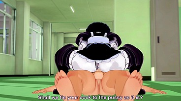 Maid Bot in the Hallway - 3D Hentai