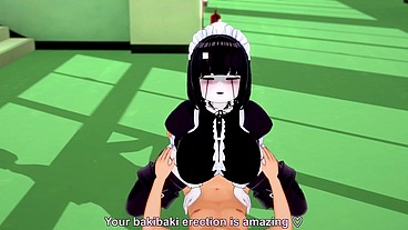 Maid Bot in the Hallway - 3D Hentai