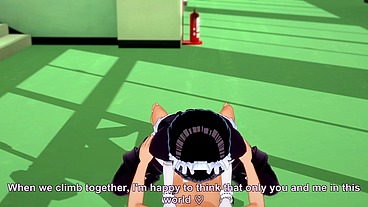 Maid Bot in the Hallway - 3D Hentai