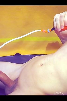 Inflating My Bladder with Air and Fart From My Dick!