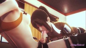 Shingeki no kyojin Hentai Futanari - Sasha Blowjob to Mikasa Futanari - Japanese asian manga anime game porn animation