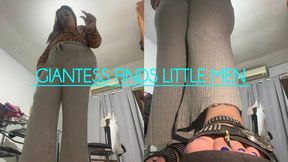Giantess finds little men