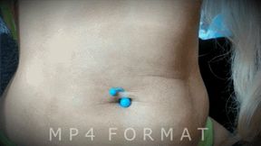 Neon Belly Rings Blue and Pink (HD) MP4