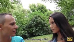 Czech GF Liliane gets fucked in public for cash