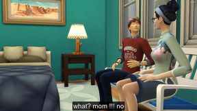 asian stepmom catches her stepson masturbating in front of the computer and decides to help him have sex with her for the first time - japanse and