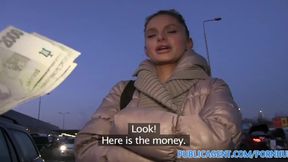 PublicSex Amazing boobs and a blonde blowjob