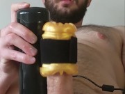 Handsfree Cumming with Automatic Masturbator
