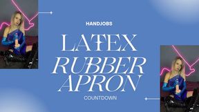 countdown in latex and rubber apron