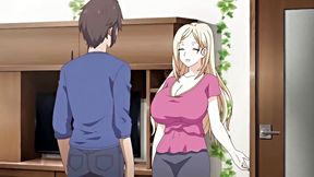 Hentai bro fucks step mom sand step sister on two separate rooms