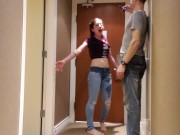 My First Upside down piss in jeans