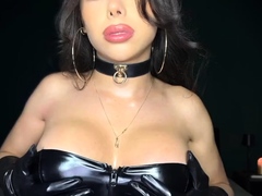 Collared Mistress Angelica Masturbates With Cumshot