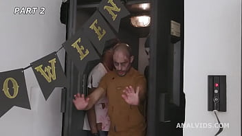 Halloween gets Spooky! Anna de Ville &amp_ Eveline Dellai turn into Zombies and make big mess GIO1636