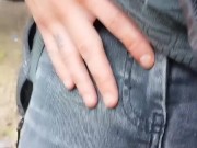 It´s raining outside so I make my cock "rain" too