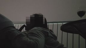 Blowjob and Riding Hubby in the dark by the ocean