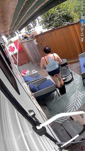 Showing outside