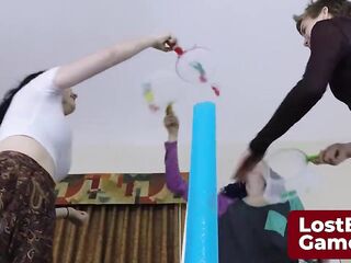Jelly leads 'em in a playful game of Undress Elefino