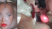 3 x Strips XXL Dildo Horse Cock Spunk Party Cum Play Dildo Cum Facials Horsecocks Heels Mask Silcone Toys Play Gokkun Solo Bukkake Playing Cum