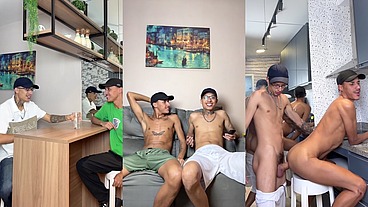 O PARCEIRO SALVOU LIBERANDO O CUZINHO, RELAXOU GOSTOSO NA PEÇA DURA