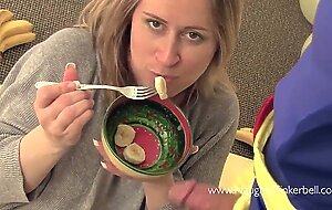 Preggo blonde Milf Tinkerbell fucked in ass by Bananaman and his big banana