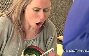 Preggo blonde Milf Tinkerbell fucked in ass by Bananaman and his big banana
