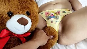 Niece-in-law Plays with Teddy Before I Take Advantage