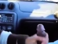 BBC gets a handjob in the car