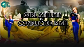 GIRL ATHLETE VS CONFLICTED MAN