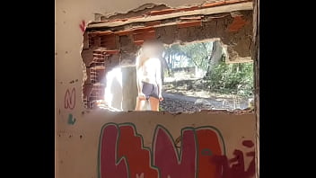 Urbex fun - 2 amateur guys exploring naked an abandoned building and jerking off