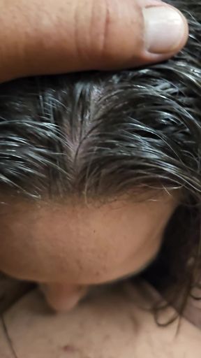 Horny stepmum sucking cock