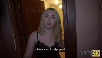 Russian Teen (18+)'s Debt Payment: A Rough, Reality Porn Encounter