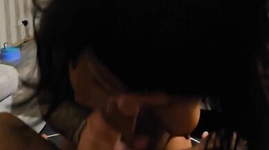 Horny milf slut blows my big cock