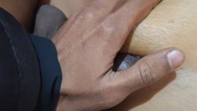Cute Aunty in My Village Want to His Boobs Massage with Red Blowse Dick with Boobs