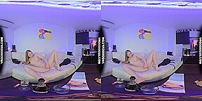 Blue Aesthetic Champagne Chilling Out Teen Lolly Jilling Herself Off On White Casting Couch