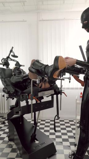 Anal Inspection of the Rubberdoll Maid in the Clinic