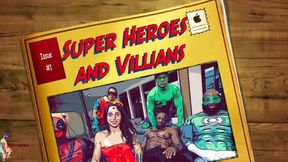 Super Heros vs Super Villains Orgy