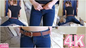 Mila's Denim & Leather Outfit