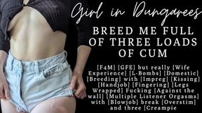 ASMR | Fuck me till I'm Pregnant | Audio Porn | GFE | Three Creampies