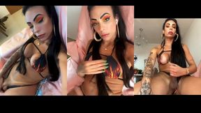 ts vanessa rafaella - masturbation with bikini