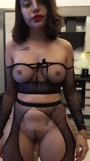 Fishnet Stockings Masturbation (ömer)