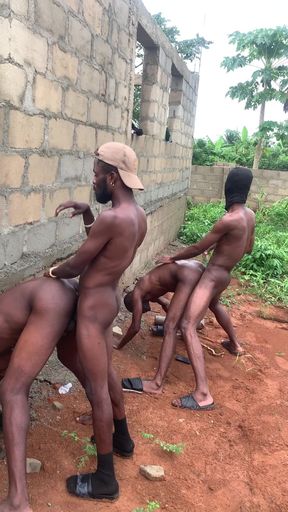 How I was gang bang with my friend behind and uncompleted hosuse