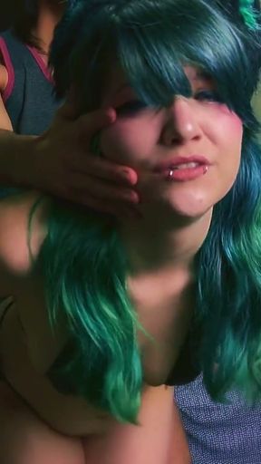 SLUTTY sexy CATGIRL shocked by BIG swinging MEATY cock   Clip 3